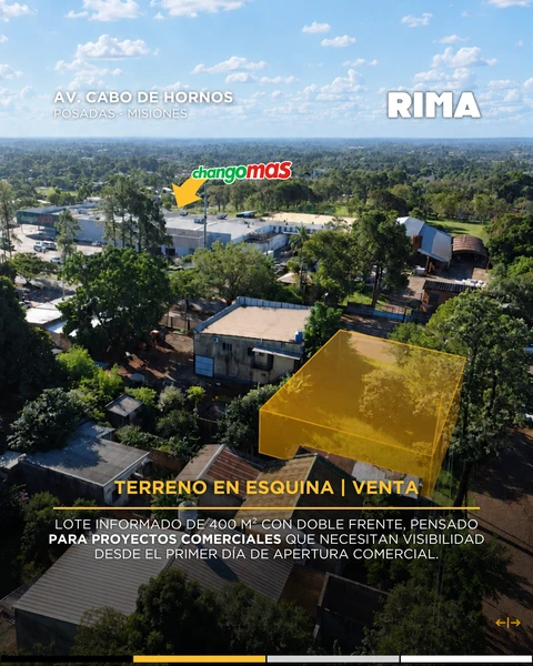 Terreno en esquina — RIMA